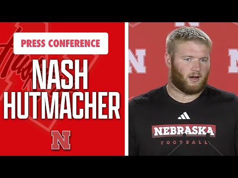 Nebraska Football DL Nash Hutmacher meets with the media on Tuesday ahead of Ohio State game I GBR