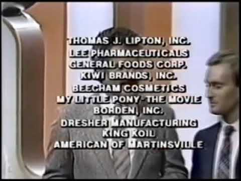 Jeopardy! closing credits, 9/23/85