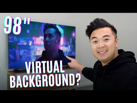 I Turned a TV into a Home Virtual Background! (ft. the 98” TCL S Class S5 TV)