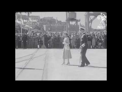 Presentation of Colours to the Red Cross by Her Royal Highness, the Princess Royal. Glasgow (1954)