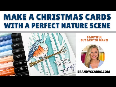 How to Make a Christmas Card With A Perfect Nature Scene