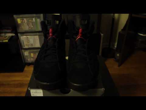 Air Jordan Retro 6 Black Varsity Red 2010 Release Video #7