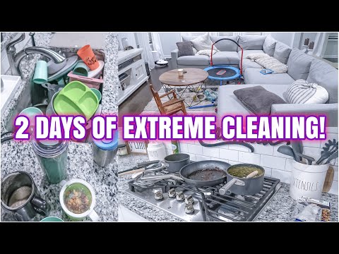 2 DAYS OF EXTREME CLEANING! | MESSY HOUSE TRANSFORMATION | REAL LIFE MESS