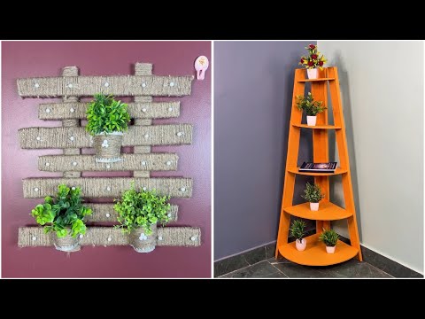 DIY Wall Planter and Corner Shelf | Creative Home Organization Ideas