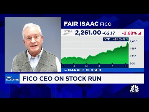 FICO CEO Will Lansing on stock run and AI technology