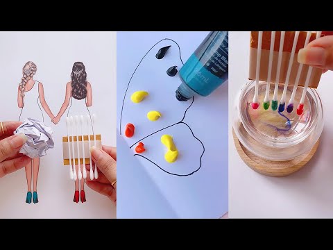 12 Easy Art TIPS & HACKS That Work Extremely Well  || COOL ART IDEAS FOR BEGINNERS || Painting