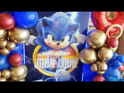 Sonic Decoration | Sonic Balloon Garland ideas|  Sonic the Hedgehog