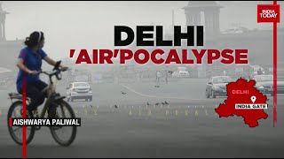 Delhi AQI: Toxic Air Engulfs Delhi Despite Government's Water Sprinkling Technique | India Today