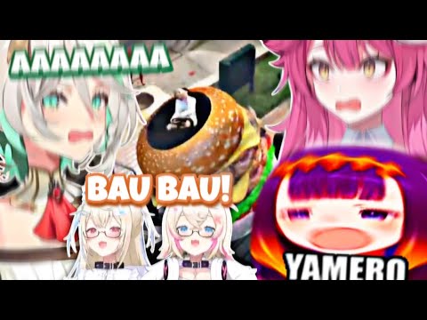 Fuwamoco scares everyone by causing chaos with her Car Burger [Hololive]