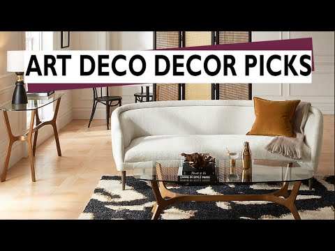 How to pick Modern Art Deco Interior Decor Picks // How to get this look in your home!