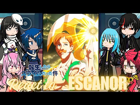 Rimuru Tempest react to Escanor | Meliodas  | seven deadly sins | Gacha life 2 reaction | slime