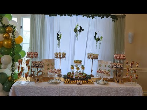 Bridal Shower Theme w/Photo Backdrop & Greenery Wall Add-on