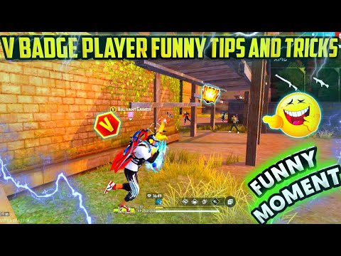 V Badge Player 1 VS 4 Clutch 😲| Funny Tips And Tricks 😜| Wait For End 😂| #Shorts #Short #freefire