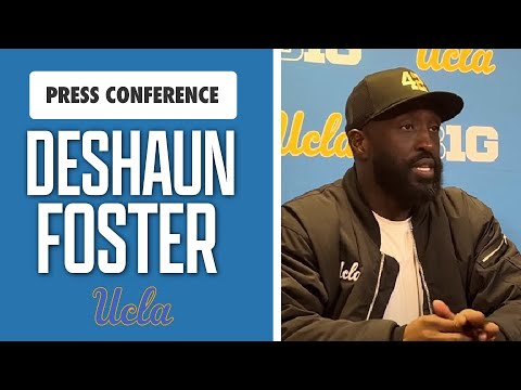 UCLA head coach DeShaun Foster talks after win over Nebraska I HuskerOnline I GBR