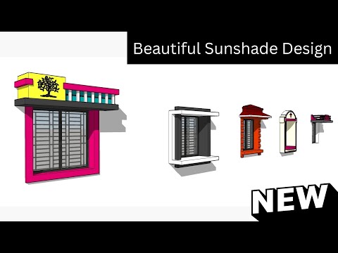 Sunshade design | Window design for house | elevation design