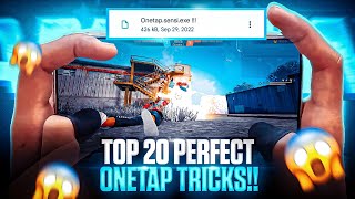 Top 20 Another Level One Tap Headshot Tricks & Styles in Free Fire History 🗿☠️ !!