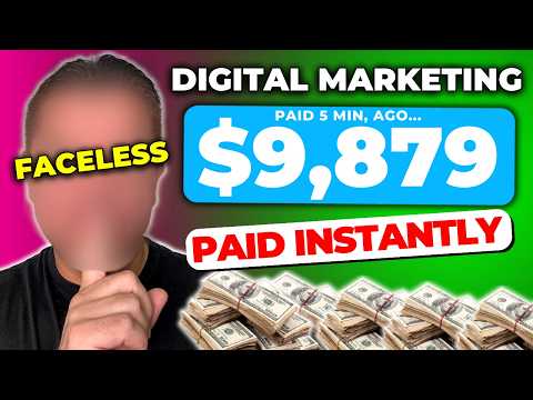 How To Make Money Online With Faceless Digital Marketing (Paid $500+ Daily Instantly)