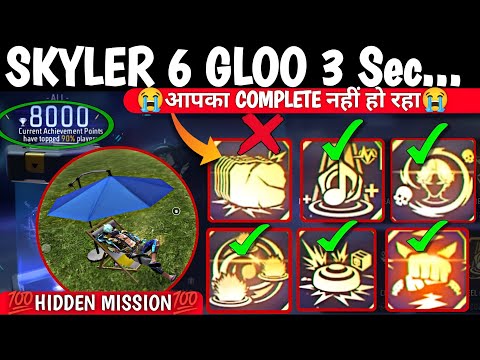 Gloo No More Hedden Mission Achievement | Skyler mission nahin hora hai 6 gloowall 3 sec skyler ?