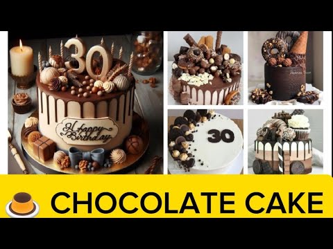 Chocolate Birthday Cake 🥮ideas| Round cake ideas| Cake decorating ideas, Fug CAKE