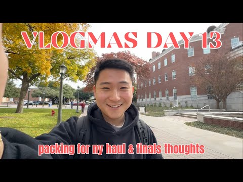 packing for ny haul & finals thoughts | #vlogmas day 13