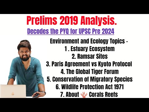 PYQ Analysis 2019 Prelims | Important For UPSC 2024 | Environment & Ecology |