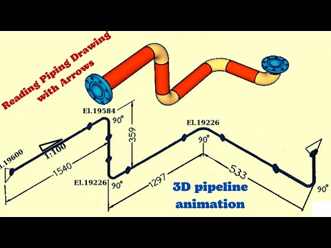 Piping Isometric Drawing with Arrows The BEST Way to Read Drawings FAST!