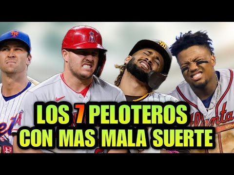 LOS 7 JUGADORES CON MALA SUERTE EN LAS GRANDES LIGAS, BAD LUCKY MLB - BASEBALL SPORTS NEWS