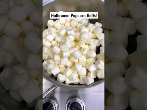 Let’s make a spooky snack! Halloween Popcorn Balls!