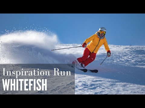 Inspiration Run Whitefish Mountain Skiing Montana