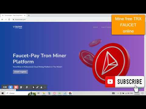 Tronxminer FREE  Tron Cloud Mining daily withdraw to faucetpay wallet