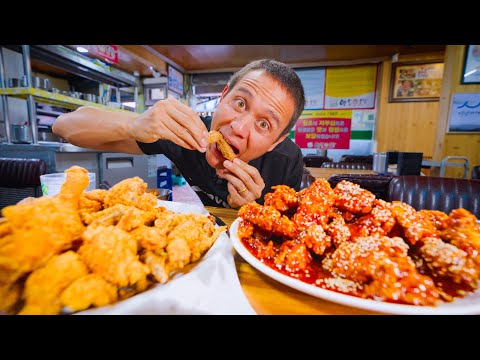 Extra Crispy Fried Chicken!! 🍗 STREET FOOD KOREA + My New Favorite Korean Food!