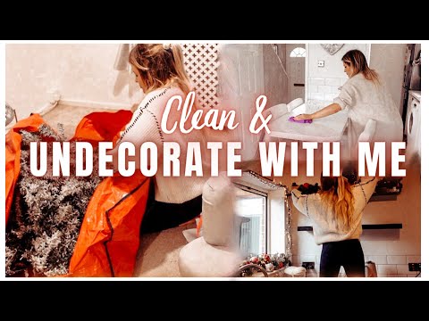 CLEAN & UNDECORATE WITH ME | NEW YEAR SPEED CLEAN & ORGANISE WITH ME