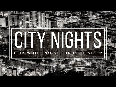 City Night Ambience to Fall Asleep Fast - 10 Hours City Traffic Sounds for Sleeping HD