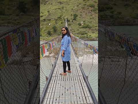 Punakha Suspension Bridge, Bhutan #travel #travelvlog #traveling #shorts