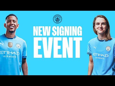 Man City welcome their summer signings!