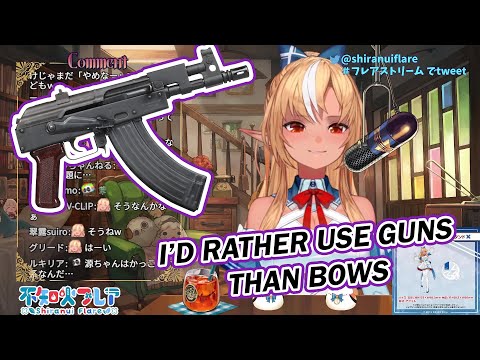 Flare tells you the reason why she doesn't use Bows [Hololive/ENG SUB]