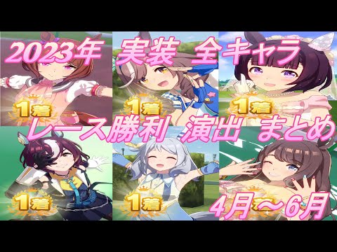 【ウマ娘】2023年 4月～6月 実装 全キャラレース勝利演出まとめ