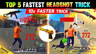 Superfast Headshot Trick For Ump Shotgun & Desert Eagle 😱 ! One Tap Headshot Trick - Free Fire