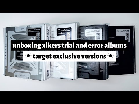 ☼ unboxing xikers trial and error albums ☀︎ target exclusive versions ☼