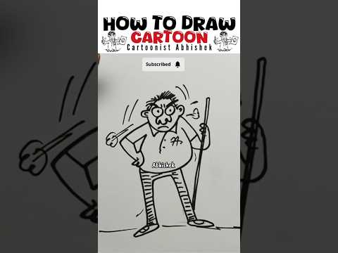 Funny cartoon drawing | ह how to draw cartoon |  आओ कार्टून सीखें | #shorts