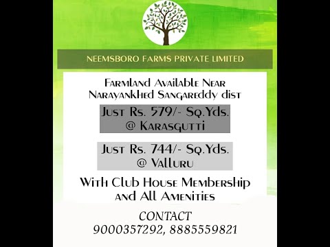 #Narayankhed #Hyderabad #FarmLand #Real-Estate For More information Contact 8885559821