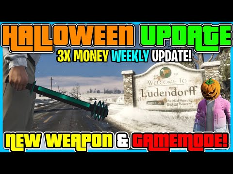 GTA ONLINE WEEKLY UPDATE! NEW HALLOWEEN EVENT & WEAPON COMING TOMORROW