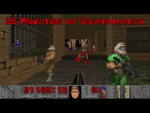 DOOM + DOOM II: 25 Minutes of Deathmatch (with commentary)