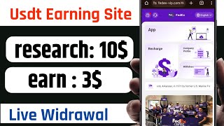 Earn Usdt 2024  | New Usdt Earning Website | Free Earning | Usdt Income Site | Online Income