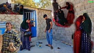 ❤️🏠 Nomadic Life: Finishing the House Walls & Saying Goodbye to Azam’s Daughter 🌍 | Love, Family