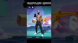 Finally I got the emote Craftland Level up Mission Complete Free Fire #shorts