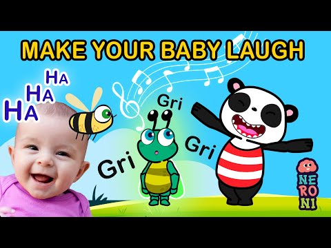 Make Your Baby Laugh with Gri | Visuals, Sounds and Music for Babies | Goofy Panda & Beebee