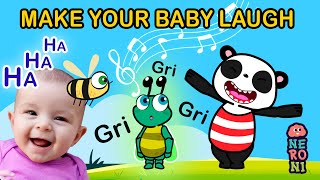 Make Your Baby Laugh with Gri | Visuals, Sounds and Music for Babies | Goofy Panda & Beebee