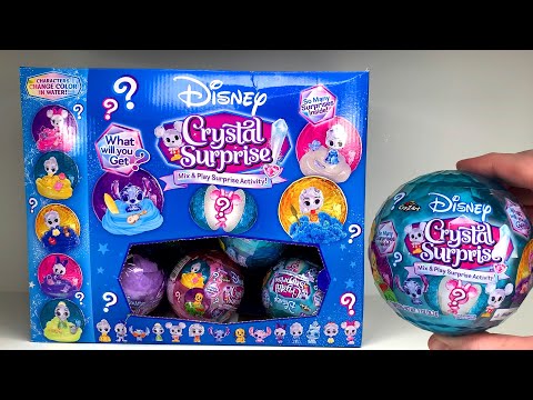 [Toy ASMR] Disney Crystal Surprise Mystery Unboxing No Talking No Tapping