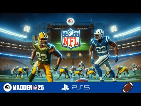 Packers vs Colts Madden 25 Gameplay on PS5 in 4K